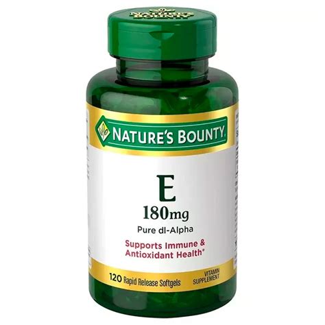 Vitamina E Mg Natures Bounty Frasco De C Psulas Punto Farma