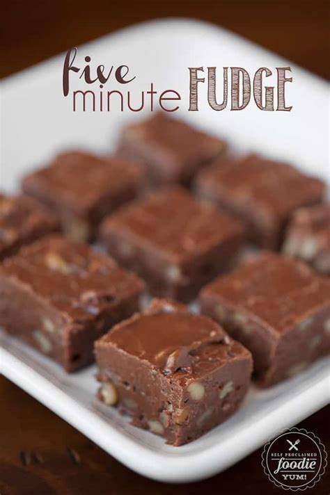 Five Minute Microwave Fudge Self Proclaimed Foodie