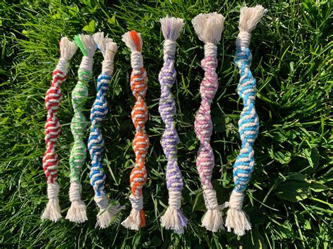 Natural Macrame Dog Toy Twisted Cotton Cord Pet Toys New Etsy Uk