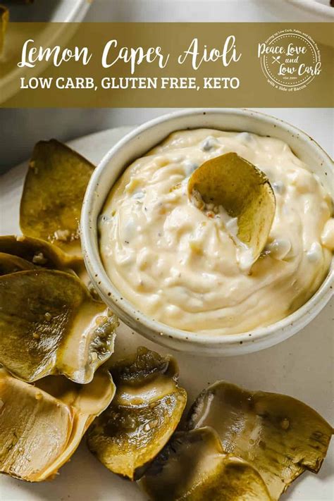 Lemon Caper Aioli Peace Love And Low Carb Recipe Recipes