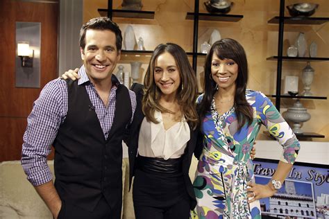 Audra and JD with actress Maggie Q
