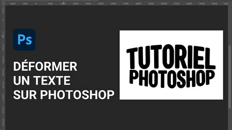Comme D Former Un Texte Sur Photoshop Youtube