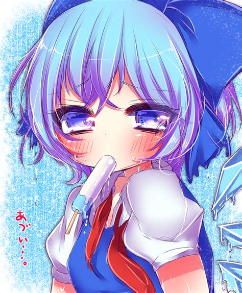 Safebooru 1girl Blue Eyes Blue Hair Blush Bow Cirno Hair Bow Ice Ice