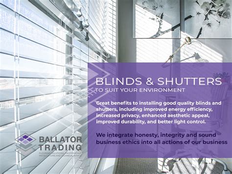 Why Install Blinds Ballator Trading