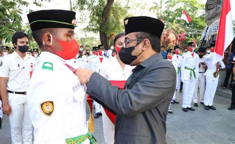 Sebanyak Paskibraka Kota Denpasar Tahun Dikukuhkan Bali Prawara