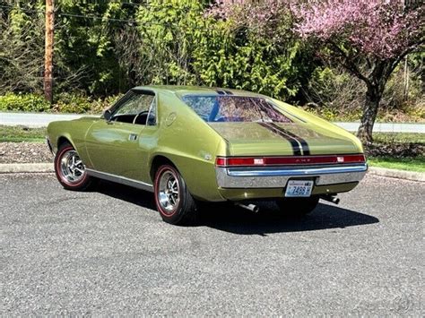 1969 Amc Amx 69 390 4 Speed Willow Green With Black Interior Barn