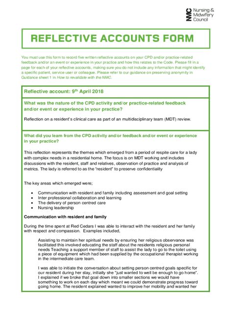 Fillable Online Reflective Accounts Form Revalidation Fax Email Print Pdffiller