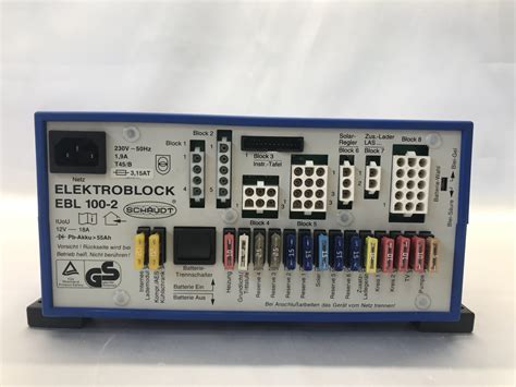 Schaudt Elektroblock Ebl 100 Fuseboard With Integrated Charger