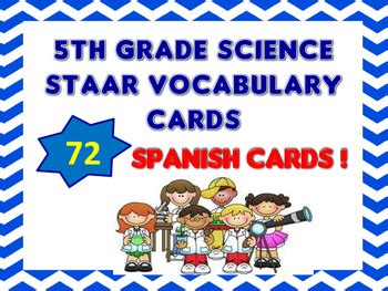 Th Grade Staar Science Spanish Vocabulary Cards By The Five Staar Teacher