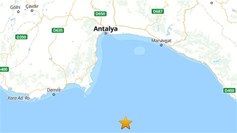 Antalya Da Iddetli Deprem Son Depremler