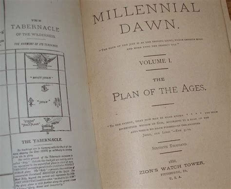 Millennial Dawn Volume I The Plan Of The Ages By Russell Charles T