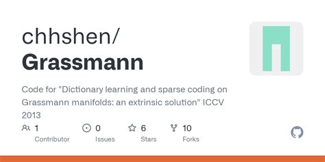 Github Chhshengrassmann Code For Dictionary Learning And Sparse Coding On Grassmann