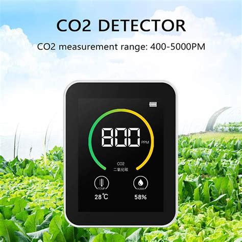 Ppm Sensor Gas Concentration Content Tft Intelligent Air Quality Monitor 400 5000 Ppm Home Co2