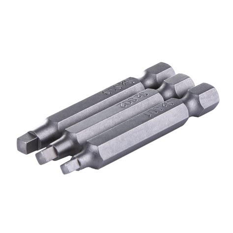 Tboline Pcs Mm Inch Metal Magnetic Square Head Screwdriver Bits