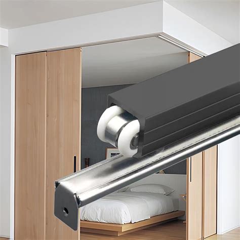 Heavy Duty Sliding Door Hardware Kit - Supports Up to 200lbs, Ideal for