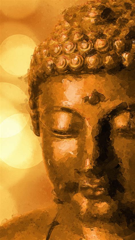 2k Free Download Golden Paint Buddha Buddha Buddhism Gold Golden