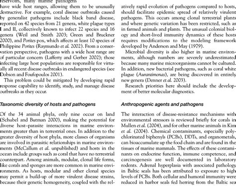 Recently detected coral diseases: Palauan Pachyceris infected with ...