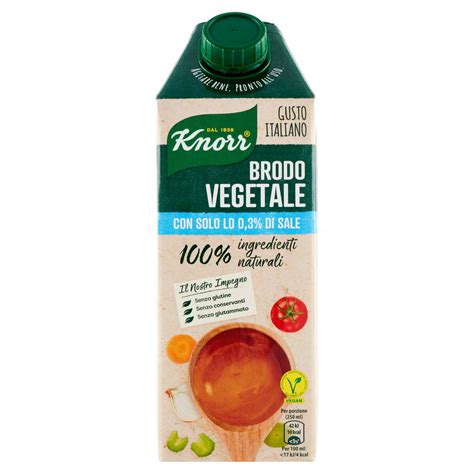 BRODO VEGETALE BASSO SALE S G KNORR ML 750 Tigros