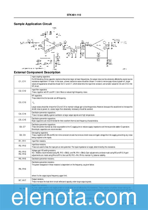 Stk Datasheet Pdf Kb Sanyo Pobierz Z Elenota Pl