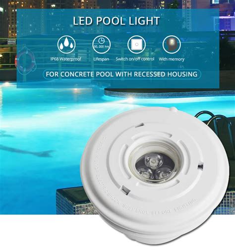 Hotook New Product Led Underwater Light 12v 3w Ip68 Waterproof Pool