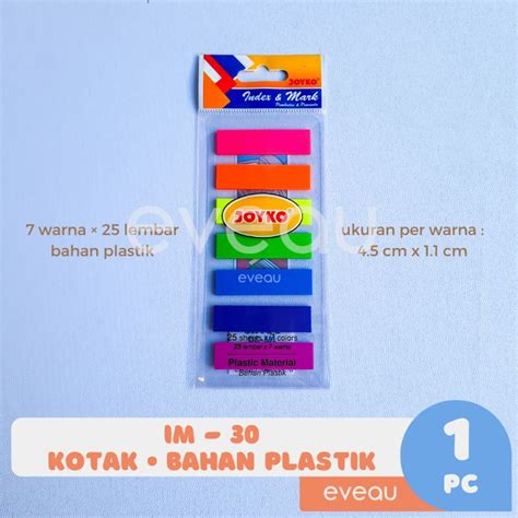 Jual Index Mark Penanda Pembatas Buku Joyko Bahan Kertas Dan Plastik 7