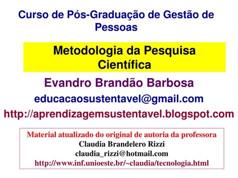 Ppt Metodologia Da Pesquisa Científica Powerpoint Presentation Free