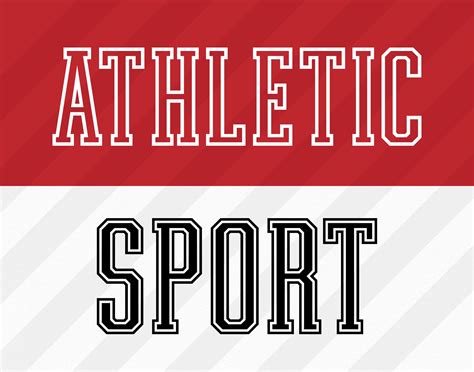 Varsity Font Svg Ttf Compressed Light College Font Svg Sports Font Svg