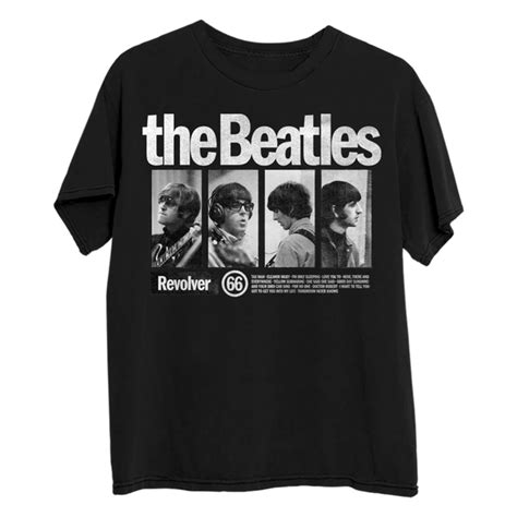 Revolver Black Photo T Shirt The Beatles Official Store