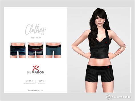 The Sims Resource Gym Shorts 01 For Female Sim