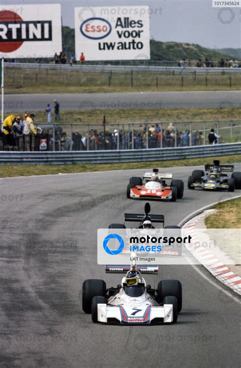 Carlos Reutemann Brabham BT44B Ford Leads Tom Pryce Shadow DN5 Ford