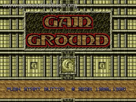 Gain Ground Sega Genesis Artwork Title Screen