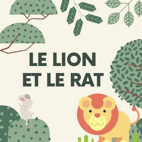 le lion et le rat de La Fontaine Tête à modeler