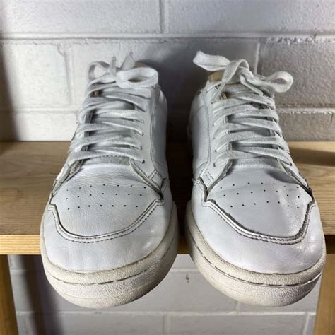 Adidas Mens Leather Sneakers Size 8.5 / 9 White (s)