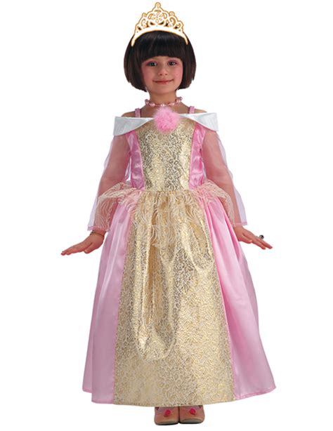 Costume Principessa Rosa E Oro Da Bambina Costumi Bambini E Vestiti Di