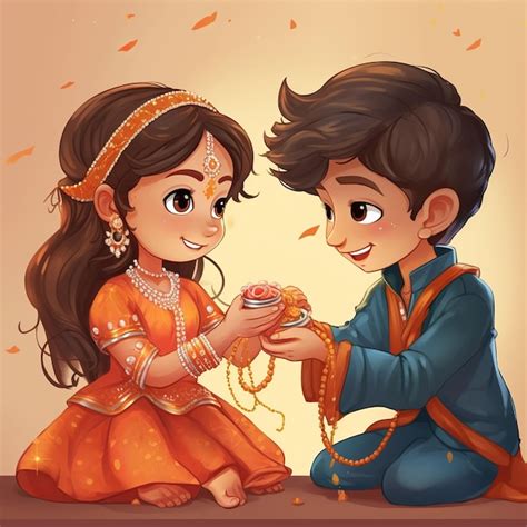 Premium Ai Image Illustration Of Brother Sister Love Bond Sister