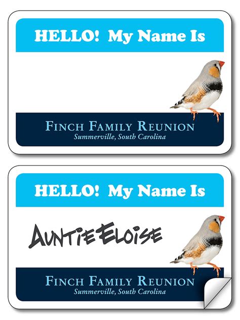 Family Reunion Name Tags on Behance