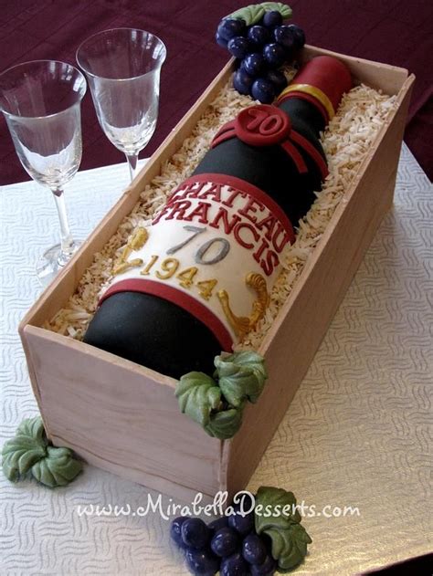 Wine Bottle Cake For My Dad Wine Bottle Cake Birthday Cake Wine