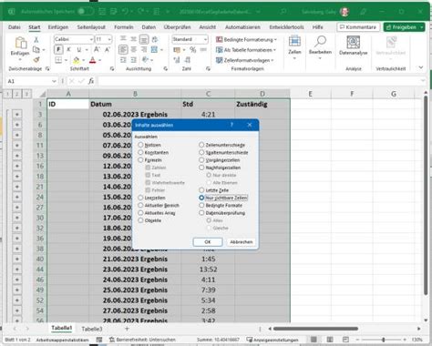 Excel nur eingeblendete Daten kopieren und einfügen onlinepc ch