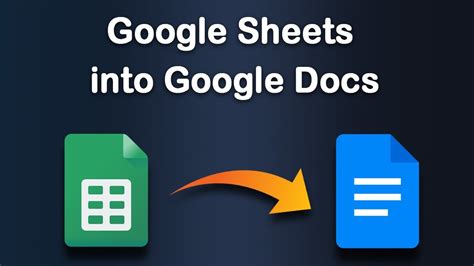 How To Insert Google Sheets Into Google Docs Updated 2023 YouTube