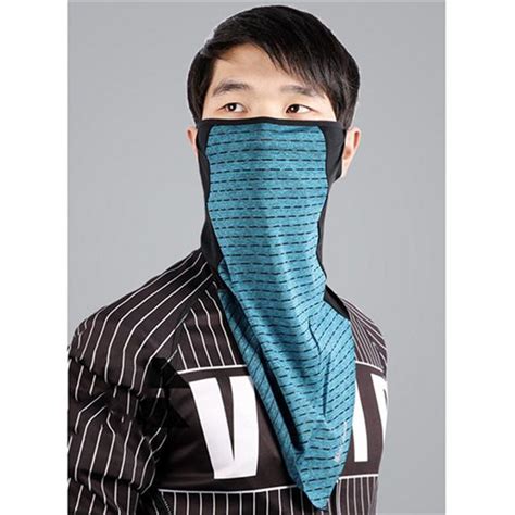 Summer Cycling Face Mask Ear Hanging Ice Silk Neck Gaiter Scarf Riding Face Towel Male Mask