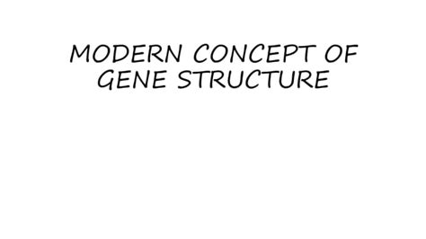 Gene structure | PPT