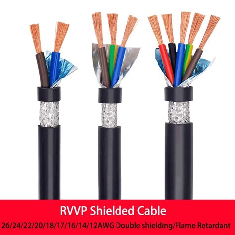 RVVP Shielded Cable 26 24 22 20 18 17 16 14 12AWG2 3 4 5Core Shielded