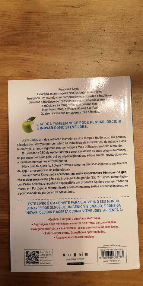 Pensar Como Steve Jobs Livro Novo Grij E Sermonde Olx Portugal