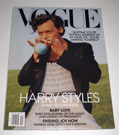 Harry Styles Vogue Magazine December 2020 Usa Edition New Last 1 Left Ebay