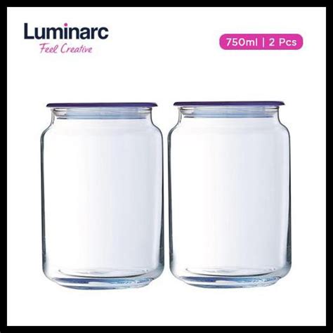 Jual Luminarc Toples Jar Rondo Biru Ml Pcs Shopee Indonesia