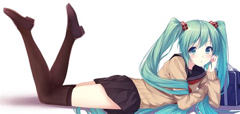 Hatsune Miku Hd Wallpaper Anime Vocaloid Delight By Kd