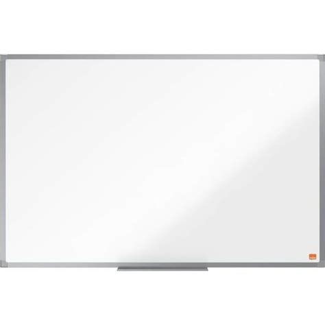 Tableau Blanc Magnétique Émaillé 900 X 600mm Cadre Aluminium Montage Mural Par Les Coins