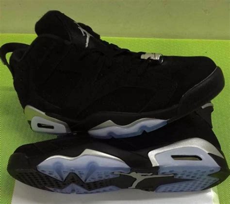 Air Jordan 6 Retro Low Black/ Metallic Silver - WearTesters