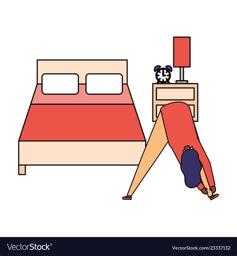 Woman Daily Routine Royalty Free Vector Image Vectorstock