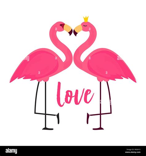 Flamingos In Love